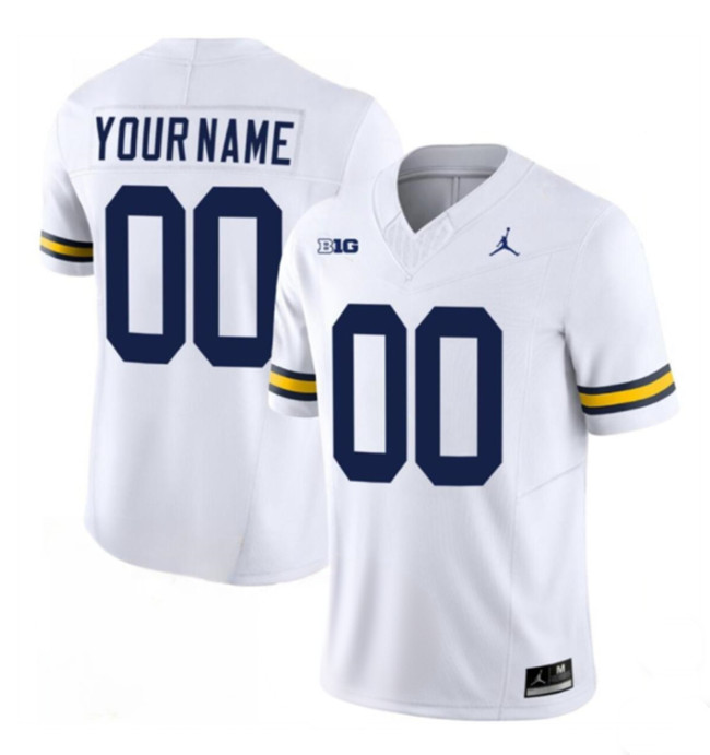 Men's Michigan Wolverines ACTIVE PLAYER Custom White 2024 F.U.S.E. Stitched Jersey Men's Michigan Wolverines ACTIVE PLAYER Custom White 2024 F.U.S.E. Stitched Jersey